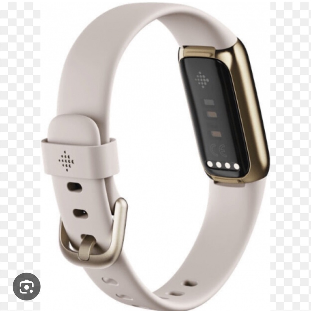 Fitbit Luxe Fitness Tracker (Lunar 
White/Soft Gold Stainless Steel) - Picture 9 of 14